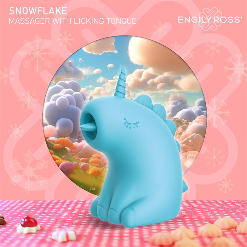 Snowflake Estimulador con Lengua